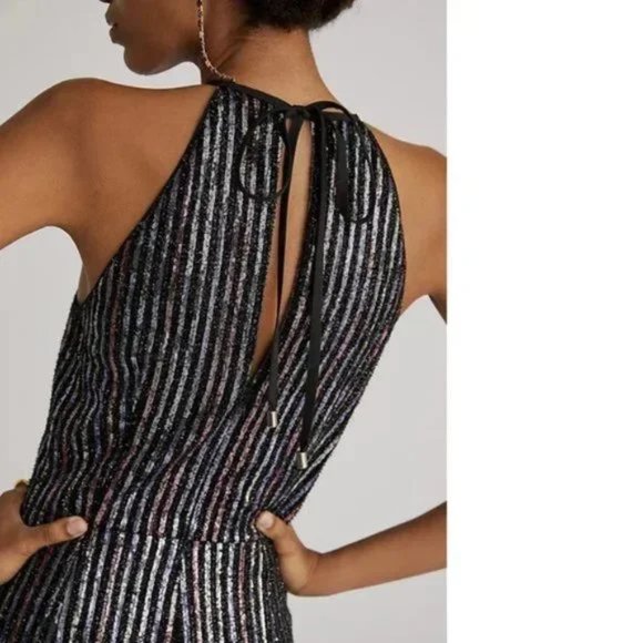 Anthropologie Maeve Disco Halter Jumpsuit size 14 new with tag nwt - Picture 2 of 8